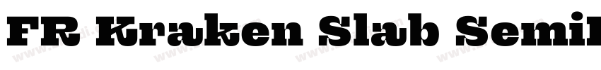FR Kraken Slab SemiB字体转换 FR Kraken Slab SemiB字体转换